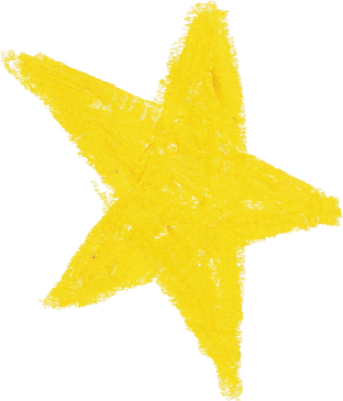 Yellow Star Shape